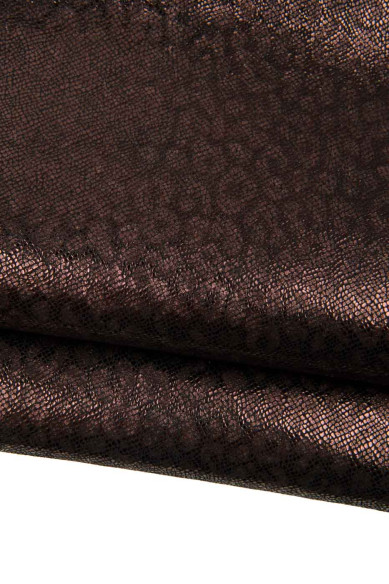 LOTTO di 4 pelli laminate come da foto - pellami METALLIZZATI morbidi in varie stampe - per hobbisti