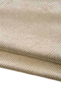 Light gold PYTHON leather...