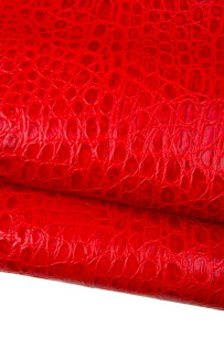 Red GLOSSY CROCODILE...