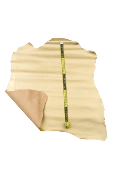 Gold METALLIC leather skin, MICRODOT bright printed goatskin, golden soft hide for hobbyists