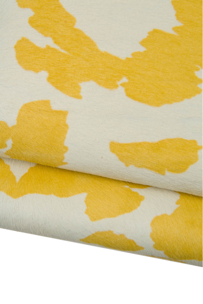 COW printed hair on leather hide,...