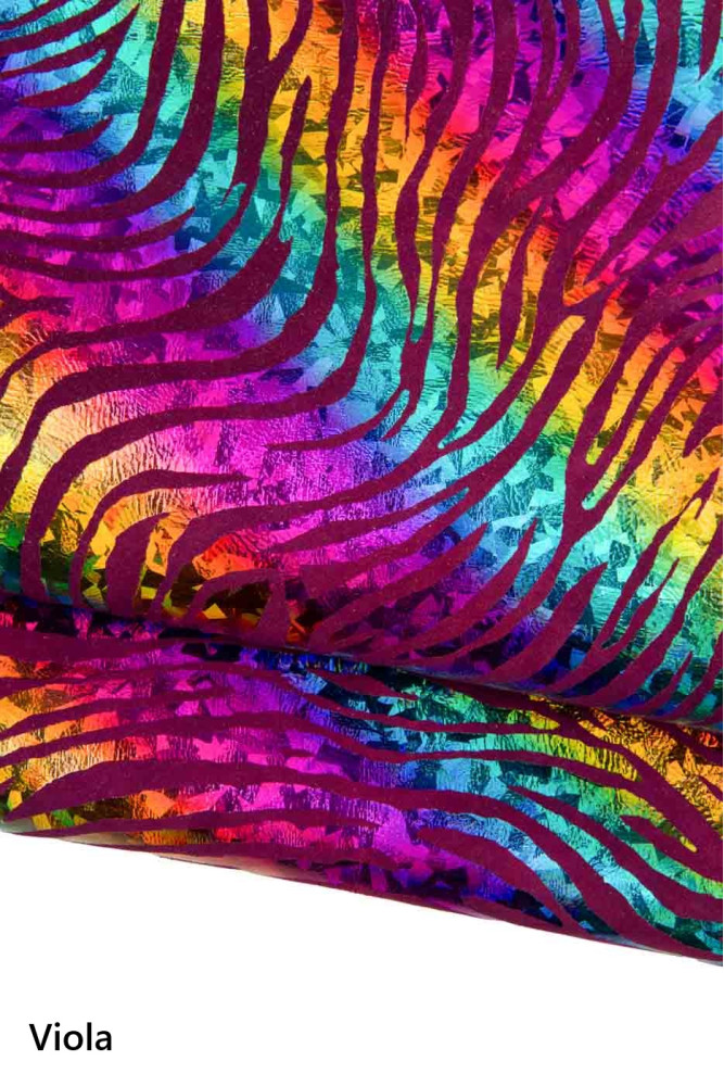 Pelle ZEBRA MULTICOLOR, capra...