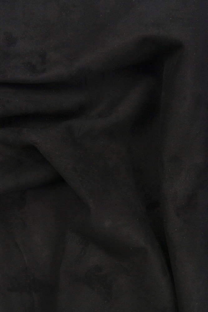 Classic BLACK SUEDE goatskin, soft...