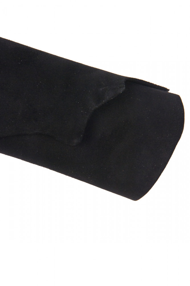 Classic BLACK SUEDE goatskin, soft...