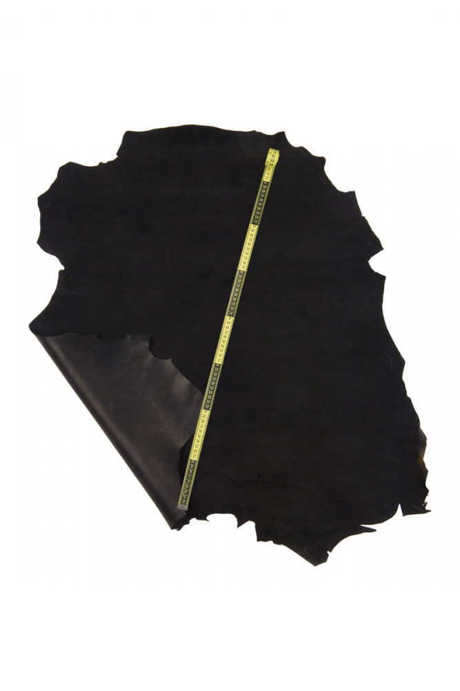 Classic BLACK SUEDE goatskin, soft...