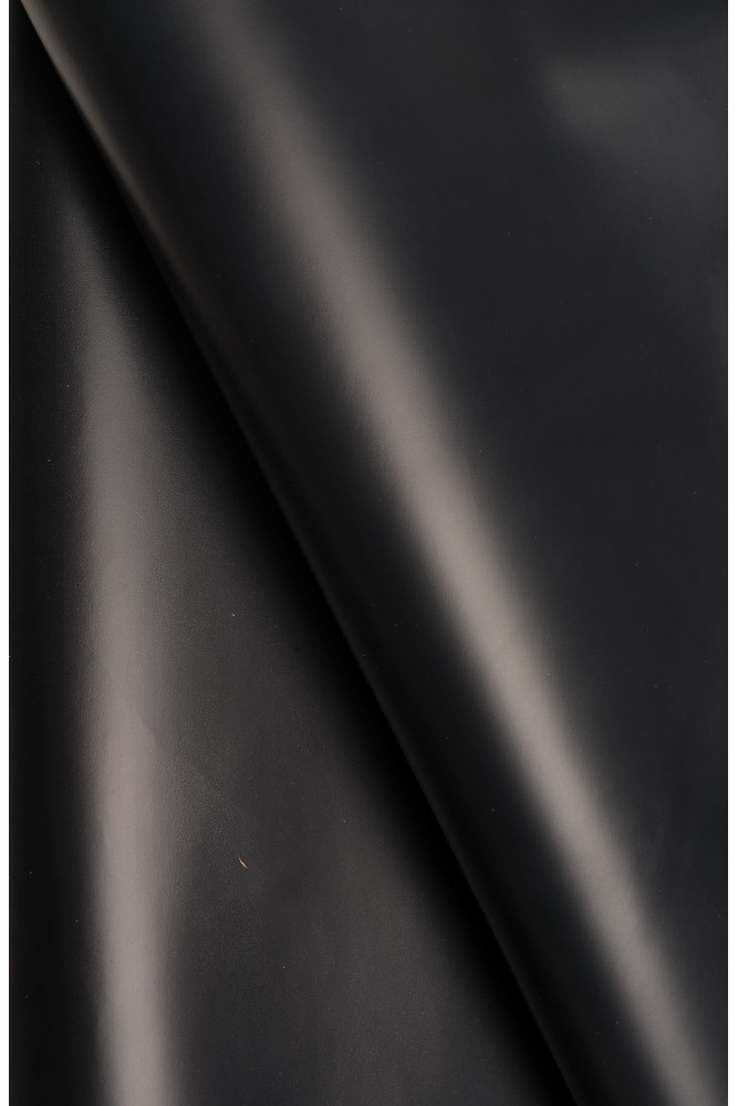 Night blue BRUSH OFF leather hide,...