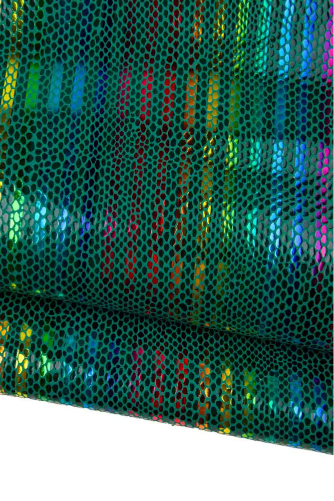 Pelle stampa RIGHE multicolor,...