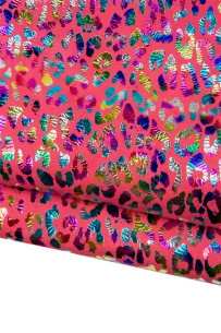 CHEETAH textured suede...