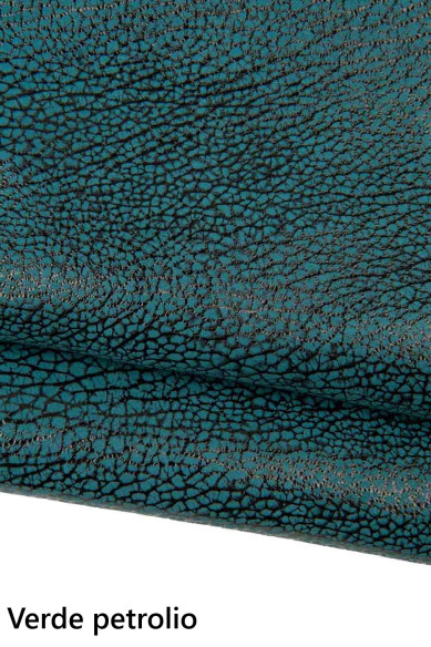 Pellame SCAMOSCIATO stampa ELEFANTE, camoscio colorato con motivo animalier, capra morbida stampata rosso, verde, giallo