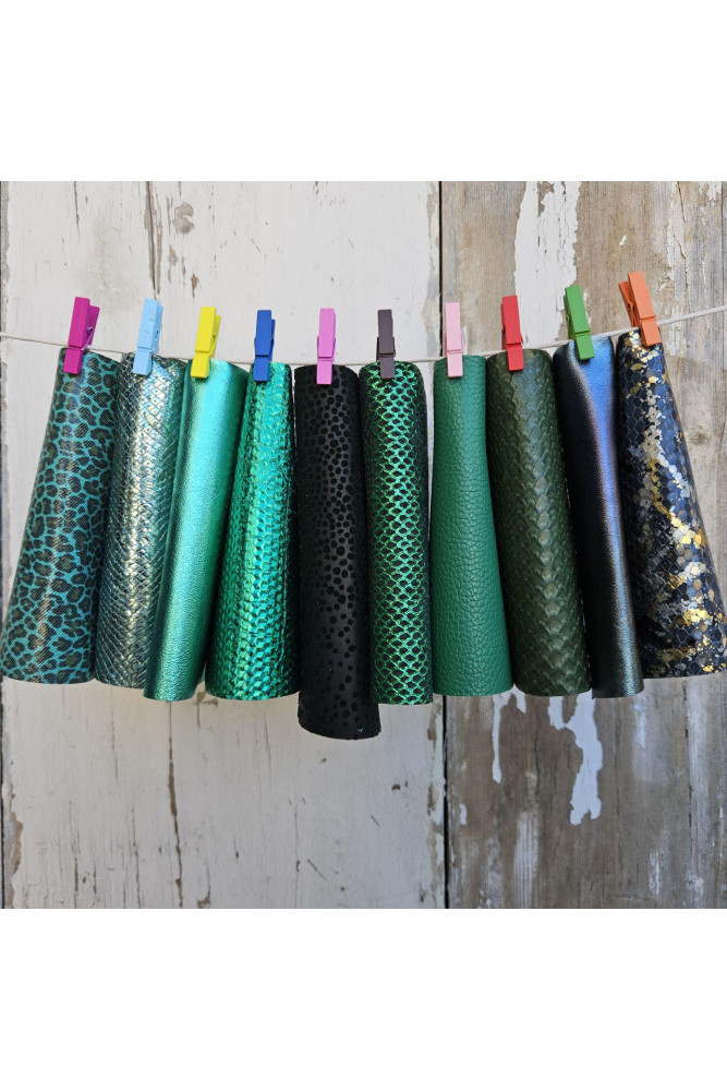 10 Ritagli di pelle stampati...