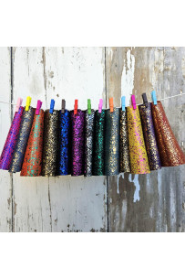 10 Colorful Printed Leather...