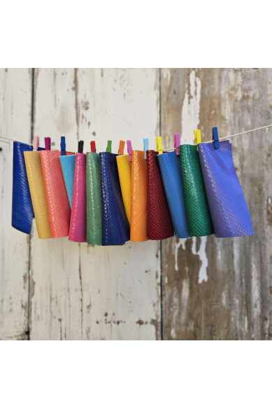 10 Colorful Printed Leather Scraps RANDOM selection, bright and solid colors, PYTHON  printed leather scraps  6x5" / 15x12 cm