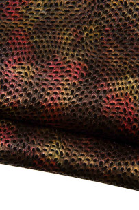 Pelle scamosciata nera,...