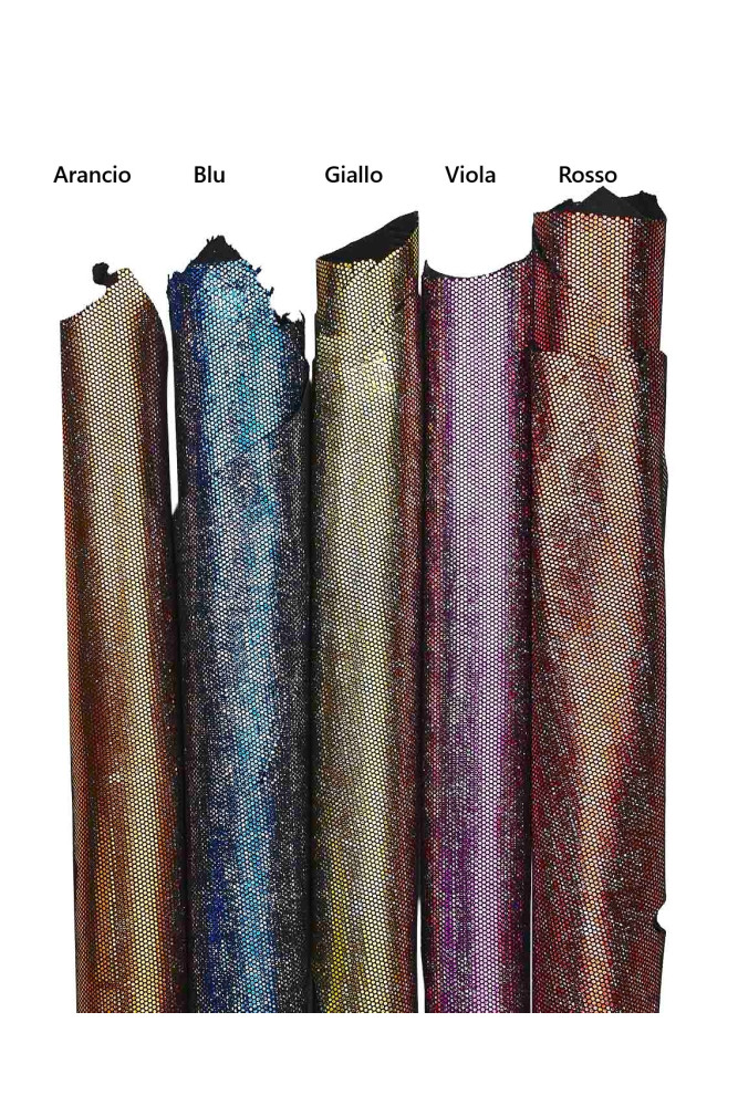 Pelle LAMINATA stampata, capra...