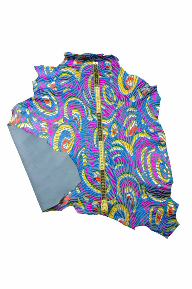 IRIDESCENT multicolor ZEBRA printed...