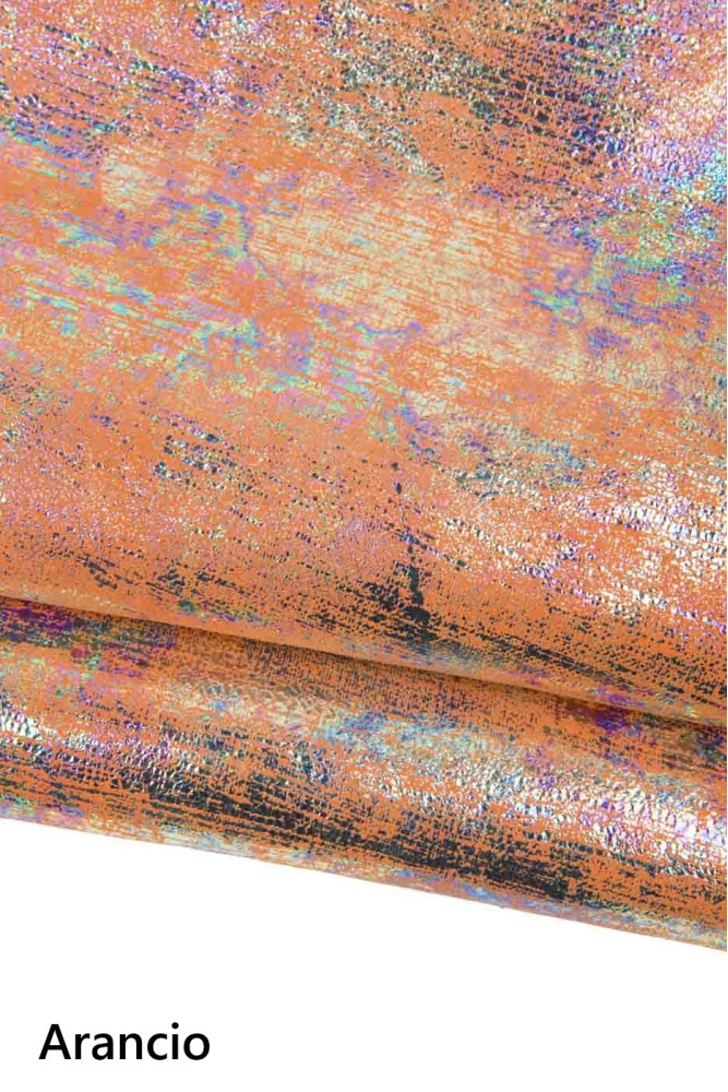 HOLOGRAPHIC METALLIC leather skin,...
