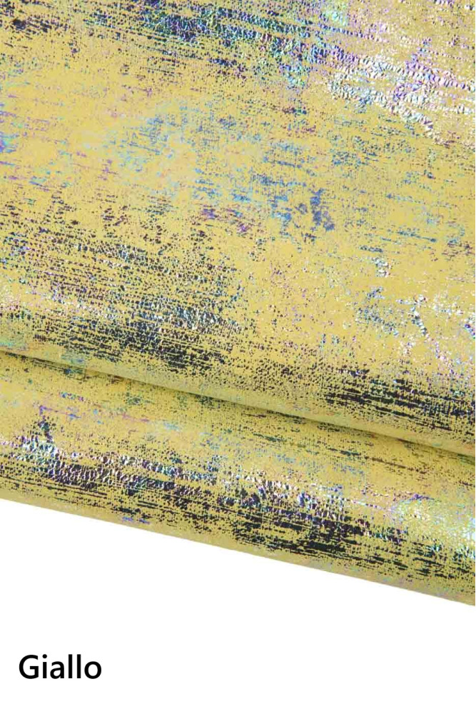 HOLOGRAPHIC METALLIC leather skin,...