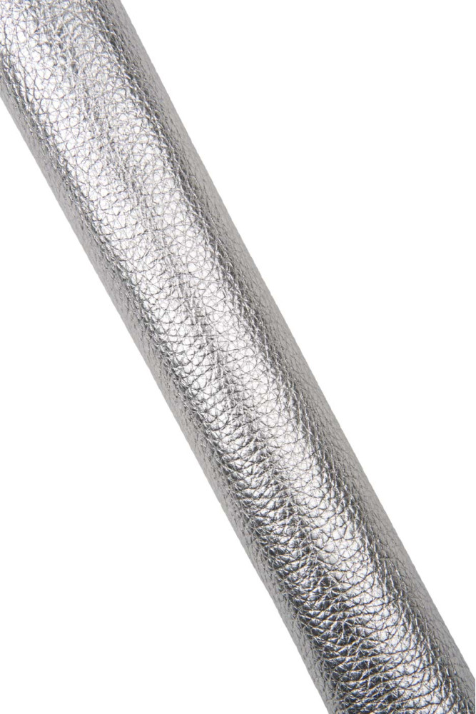 Silver pebble GRAIN printed cowhide,...