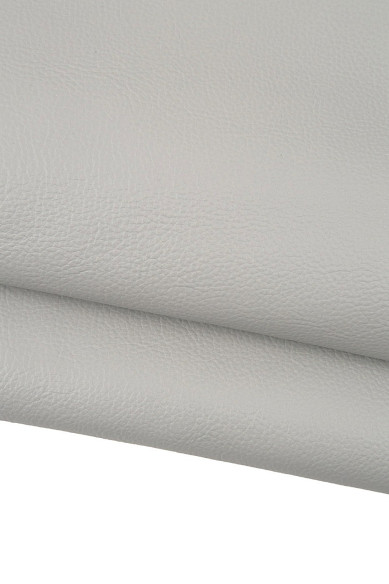 Pellame grigio con GRANA piccola, vitello semi rigido tinta unita, pelle grigia opaca 1.4 -1.5 mm per artigianato