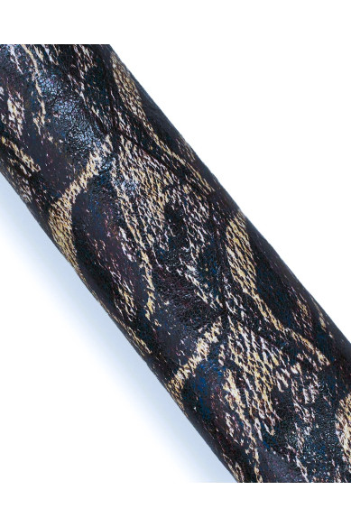 Set di 4 pelli laminate stampate verde blu, assortimento di pellami per il fai da te abbinati come da foto