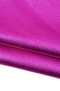 Fuchsia METALLIC leather...
