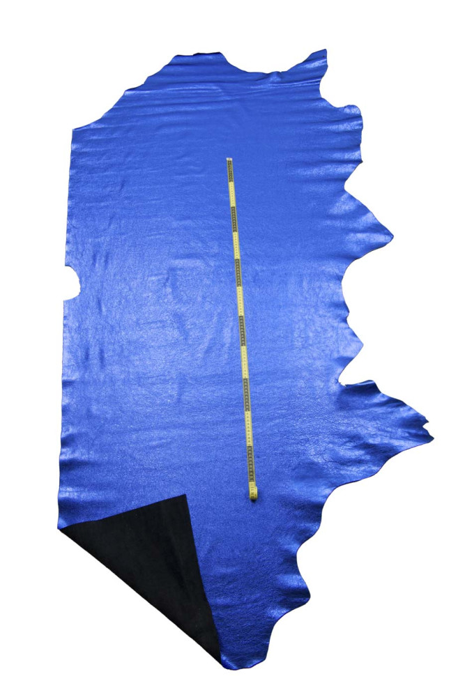 Pellame laminato BLU elettrico ,...