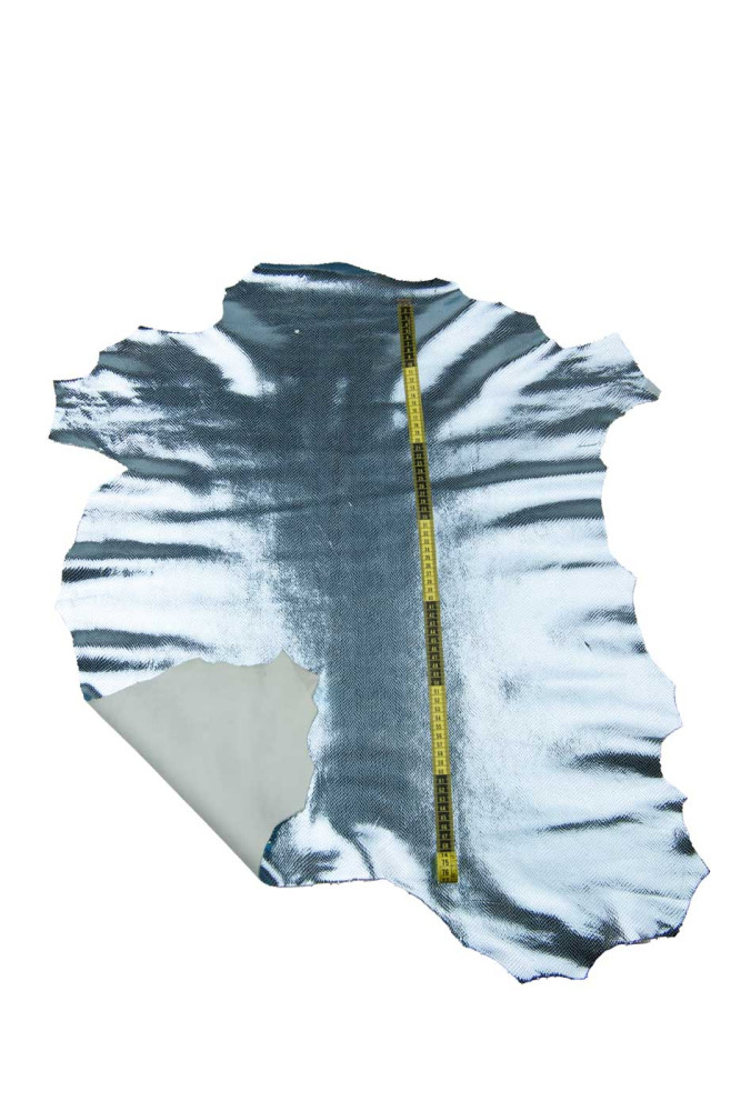 Light blue PYTHON leather skin,...