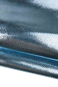 Light blue PYTHON leather...