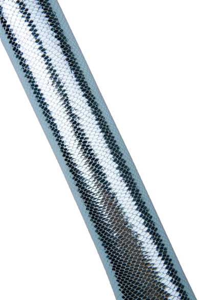 Pelle PITONE laminato celeste, capra METALLIZZATA stampa rettile, pellame di lusso morbido per il fai da te