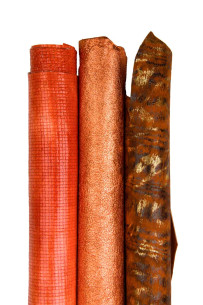 Lotto di 3 pelli ARANCIONE,...