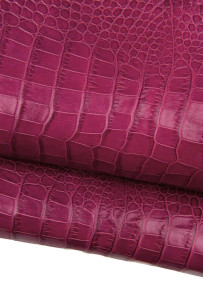 Purplish burgundy CROCODILE...