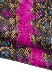 Pelle stampa PITONE fuxia -...