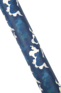 BLUE printed leather hide,... 2