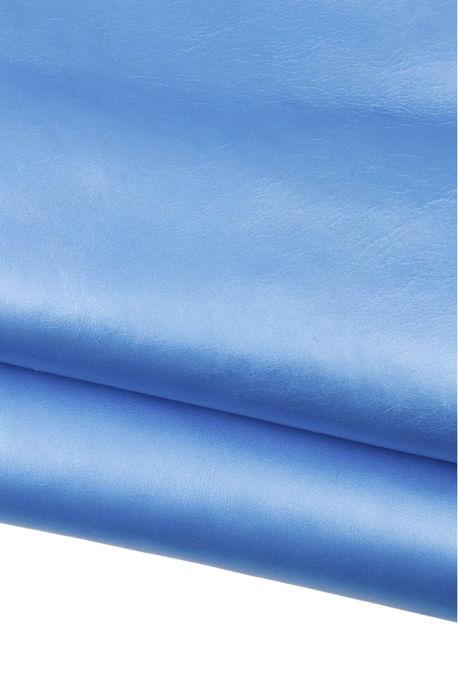 Pellame METALLIZZATO AZZURRO, vitello...