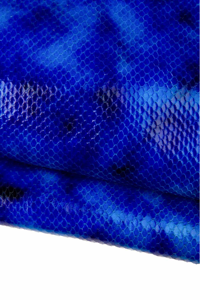 SET di 2 pelli BLU, nappa agnello...