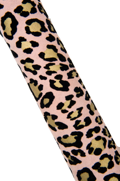 LEOPARD suede leather hide, pink, gold, black, animal printed goatskin, for hobbyists
