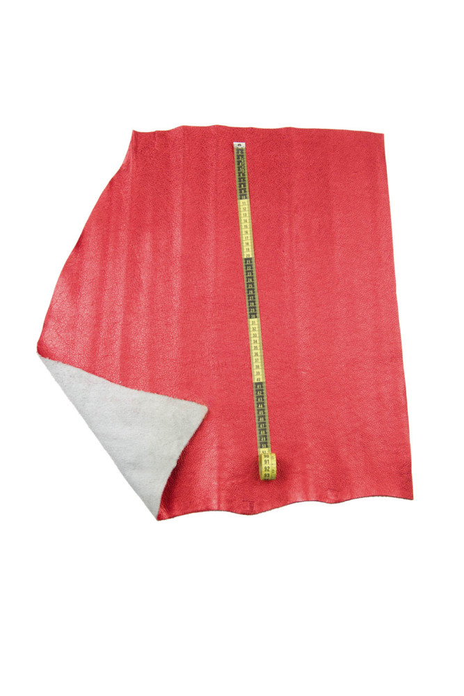 Pellame LAMINATO rosso, vitello...