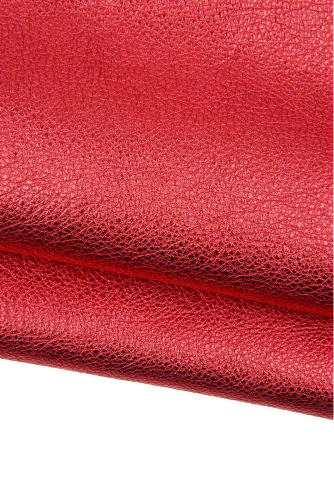 Pellame LAMINATO rosso, vitello...