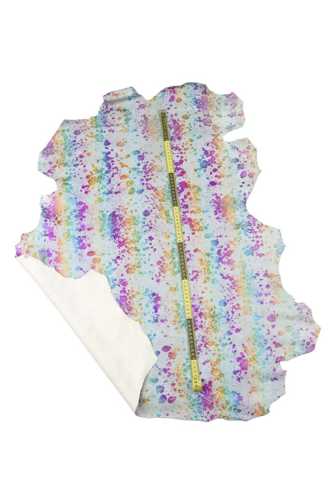 Iridescent MULTICOLOR splash print on...