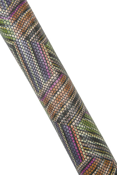 MULTICOLOR GEOMETRICAL textured cowhide, glossy printed leather hide, colorful soft calfskin for diy projects