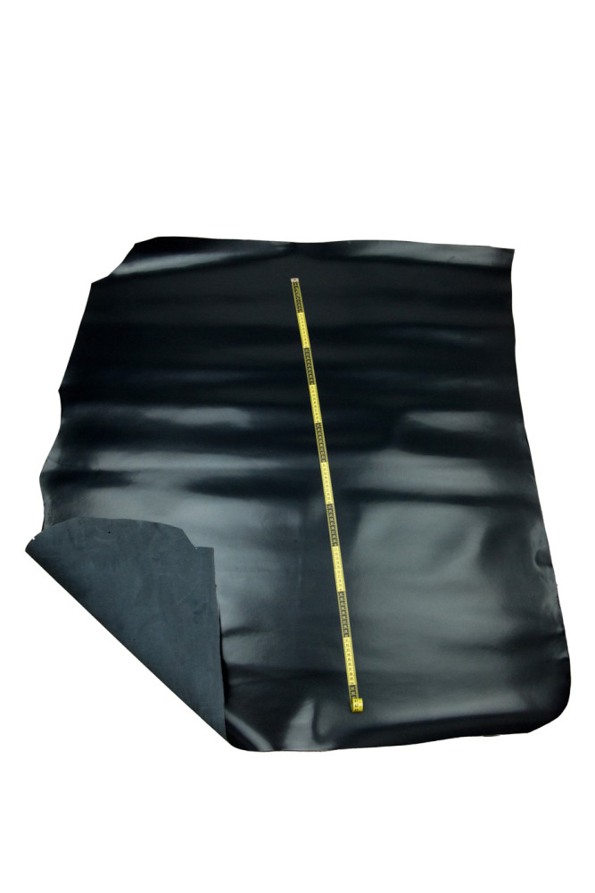 Dark blue BRUSH OFF leather hide,...