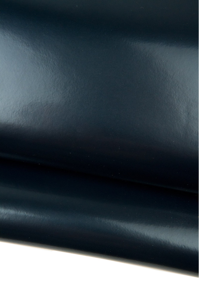 Dark blue BRUSH OFF leather hide,...