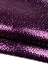 Purple PYTHON leather skin,...