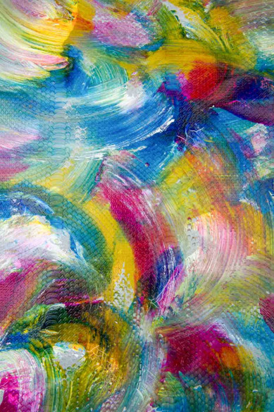 Pelle stampa RETTILE multicolor, pellame di capra morbido GOMMATO dipinto a mano per hobbisti