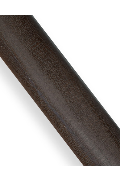 Dark brown PRINTED leather hide, GLOSSY soft cowhide, cortex - like textured calfskin 1.3 - 1.5 mm for crafting