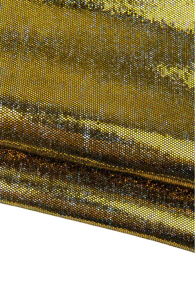 Lotto di 5 pellami oro nero, capre...