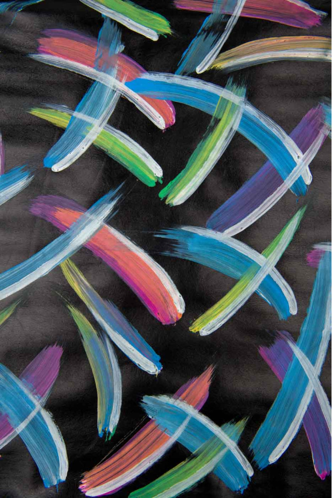 Pelle mullticolor DIPINTA A MANO,...