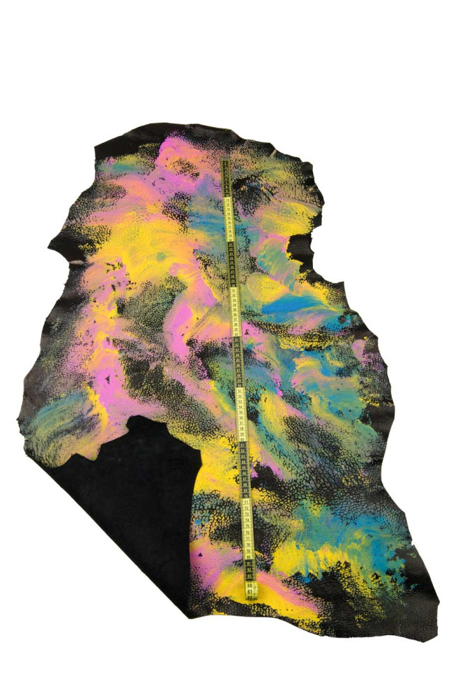 Pelle mullticolor DIPINTA A MANO,...