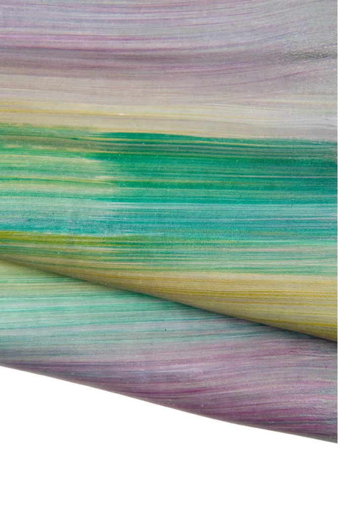 Pelle a RIGHE multicolor DIPINTA A...