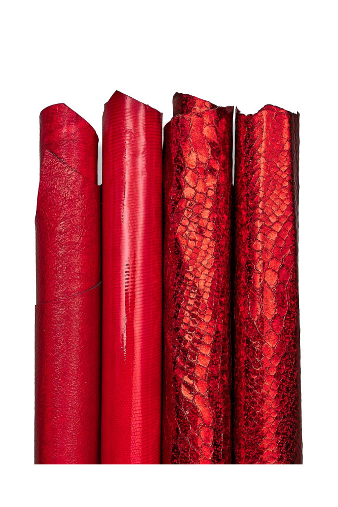 Bundle of 4 matching skins, red tone,...